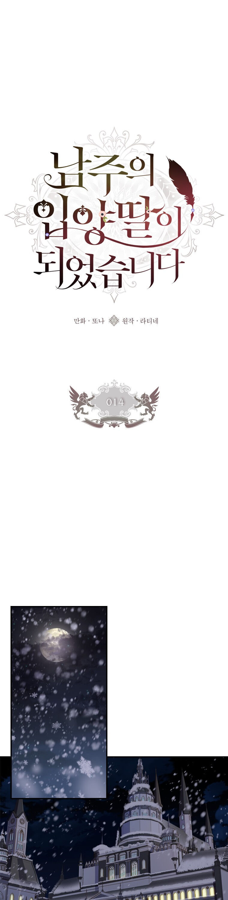 I Became the Male Lead’s Adopted Daughter Chapter 14 - Page 1