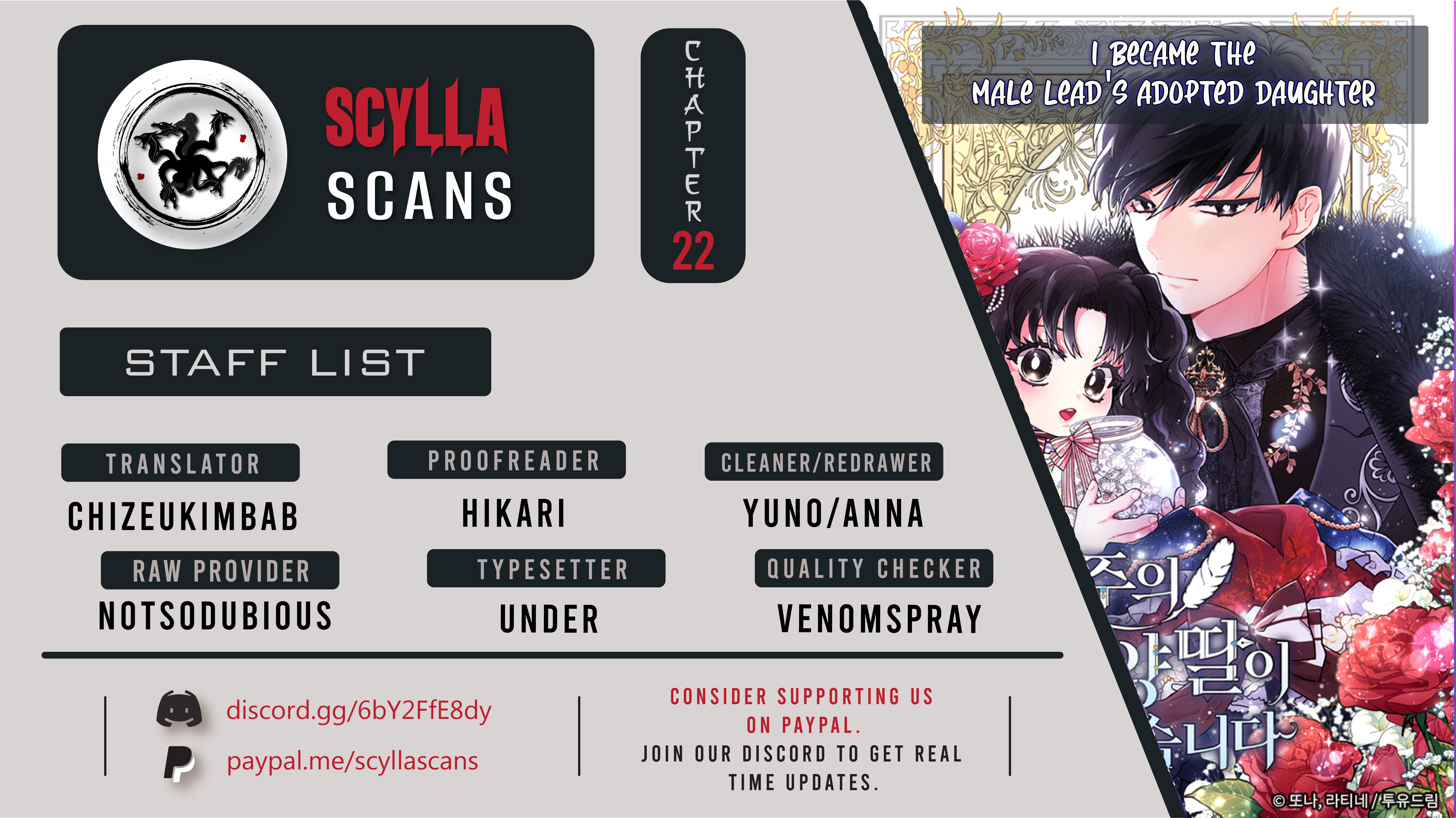 I Became the Male Lead’s Adopted Daughter Chapter 22 - Page 1