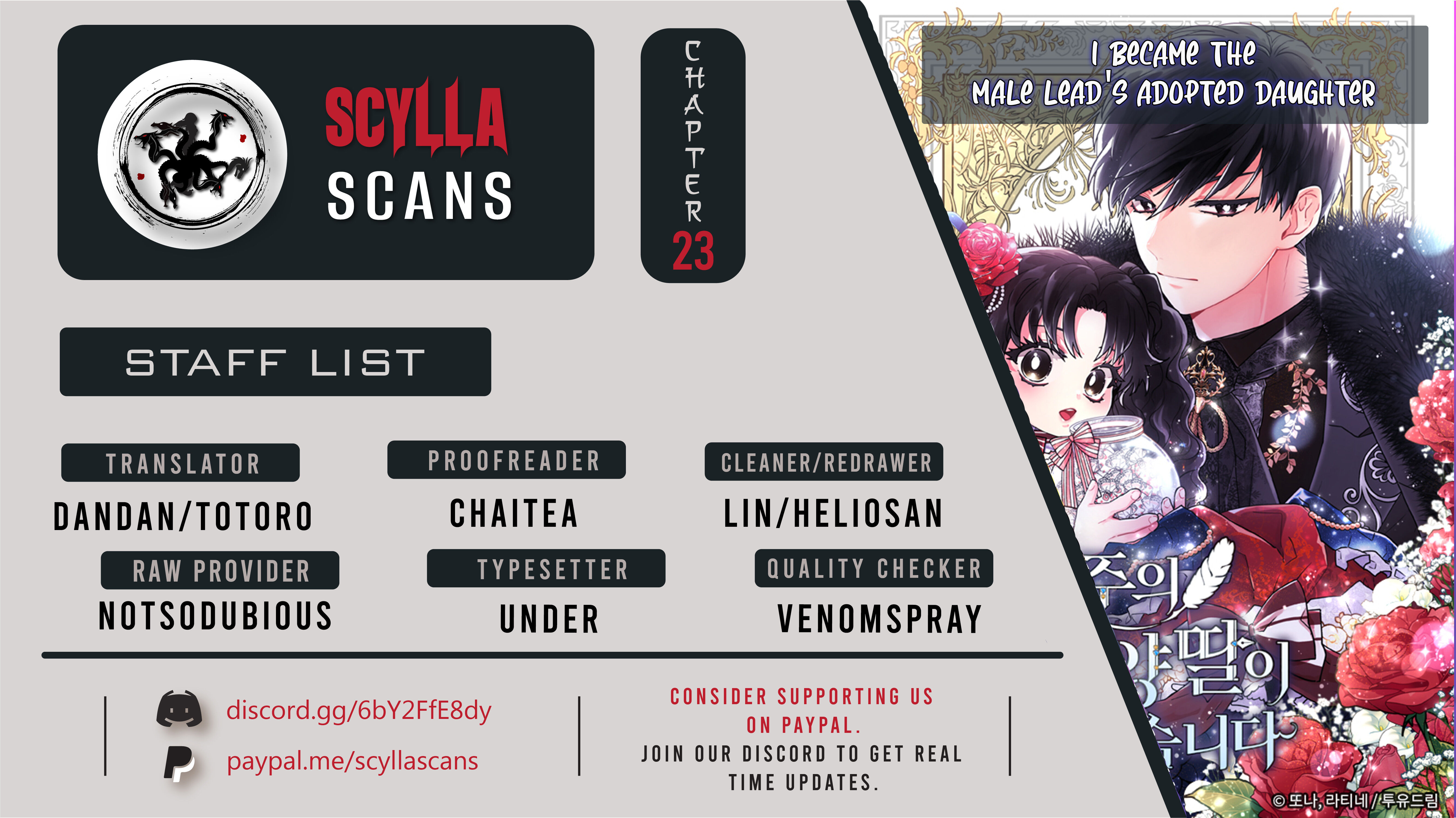 I Became the Male Lead’s Adopted Daughter Chapter 23 - Page 1