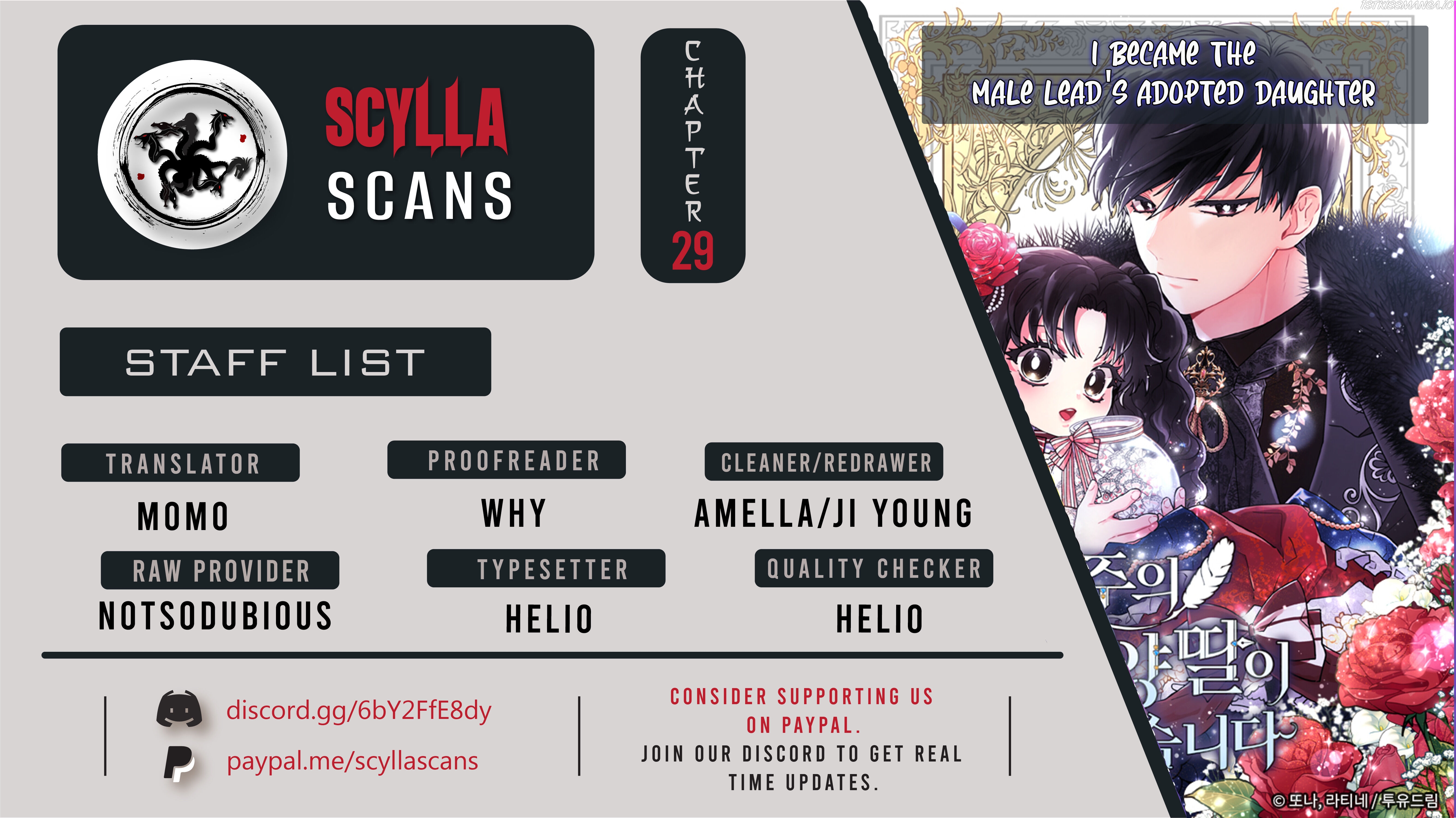 I Became the Male Lead’s Adopted Daughter Chapter 29 - Page 1